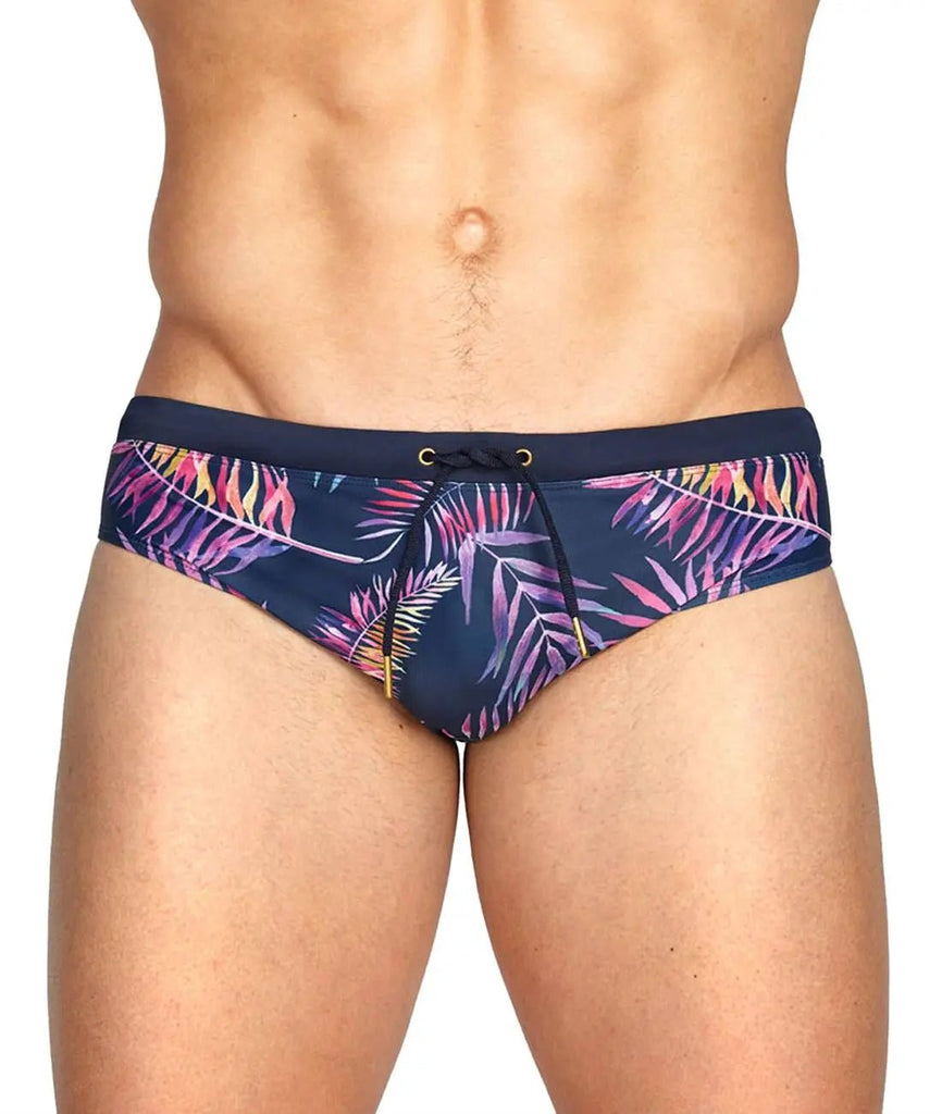 PALM LEAF SWIM BRIEF - mizokwear