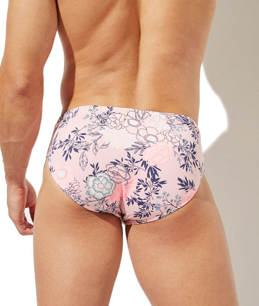 Print SWIM BRIEF - PINK - mizokwear